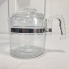 Vintage Pyrex 7754B Glass Coffee Pot & Lid Only 2 - 4 Cup Flameware Percolator