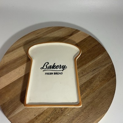Bakery Fresh Bread Stoneware Spoon Rest  Bread Slice 5  X 4  (6)