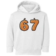 Six Seven Pumpkin – Funny 67 Meme Thanksgiving Toddler Hooded Sweatshirt