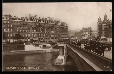 Postcard London, Blackfriars Bridge 