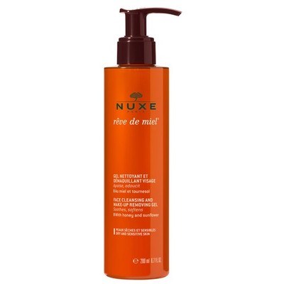 Nuxe Rêve de Miel Face Cleanser and Makeup Removing Gel for Dry and Sensitive