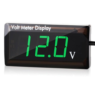 LED Anzeige Spannungsmesser Auto Digital Voltmeter Panel 4-28V Fahrzeug Motorrad