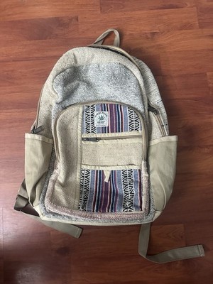 Himalayan Hemp THC Free Handmade LRG Backpack Multicolor