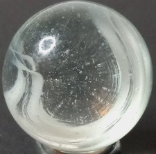 Vintage Vitro Horseshoe Caged Cat s Eye Shooter Marble .88 NEAR MINT 925.096