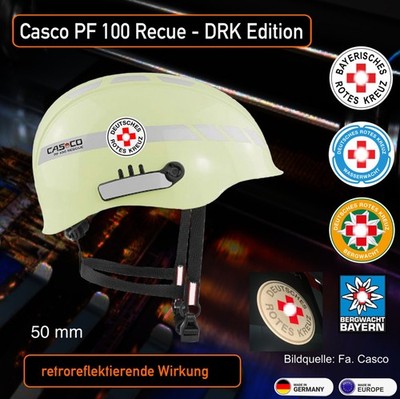 Casco PF 100 Rescue DRK Edition Gams Helmbeschriftung, reflektierender Aufkleber
