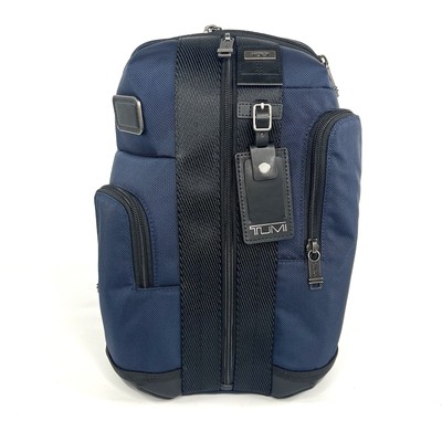h*o様 TUMI 2223404CHRO Higgings Slinger TUMI Higgins Sling Crossbody Day Bag Navy Blue and Black | eBay