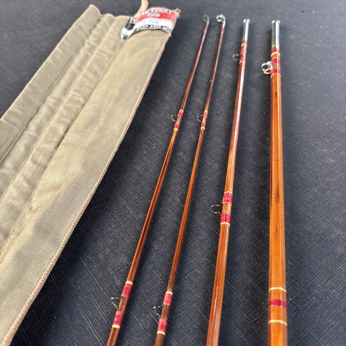 Vintage South Bend 346 Bamboo Fly Rod 8 1/2' HDH or D W/ Sock | eBay