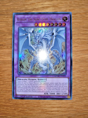 Yugioh Albion the Sanctifire Dragon MZMU-EN101 English 1st Edition Ultra Rare