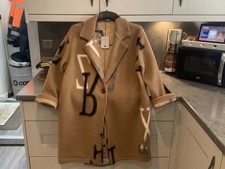 MADE IN ITALY Beautiful GRAPHIC Teddy Coat MID LENGTH WITH POCKETS RRP €150