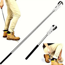 1pc Retractable Stainless Steel Shoe Horn Adjustable Long Handle - NEW