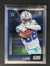 2020 Panini Chronicles - Score Rookie Card CeeDee Lamb #451 Silver (RC) Cowboys. rookie card picture