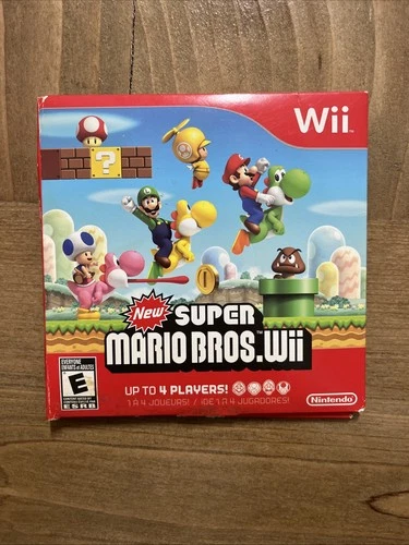 New Super Mario Bros Wii (Nintendo Wii) Cardboard Sleeve & Disc