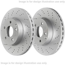 PAAR GELOCHTE BREMSSCHEIBEN VORNE FÜR CUPRA LEON 1.5 VZ E-HYBRID KL1 KU1 KUG 306mm