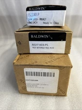 Baldwin Estate 5447V.003.MR+R027 003.PS Bethpage Pass Rose+Lever Latch 5523003.P