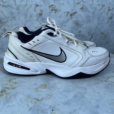 Nike Air Monarch IV Men's Size 13 Shoes White Blue Comfort Walking Sneakers
