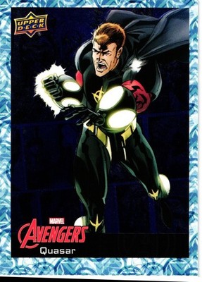 2024 Upper Deck Marvel Avengers #28 Quasar Blue