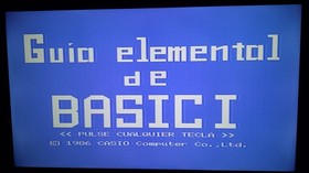 MSX - LEARN BASIC- SPANISH VERSION -CASIO - RARE