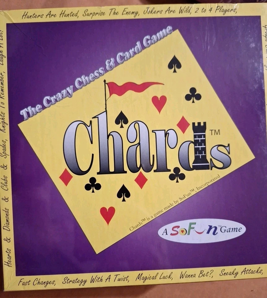 New Sealed Chards The Crazy Chess & Card Game Teams Family Board Game Night 2007 - Image 2 of 4