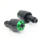 Billet Green Bar Ends Sliders STORM For ZX-6R Ninja 11 12 13 14 15 16 17 18