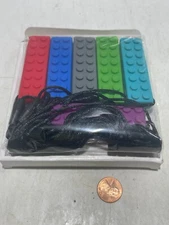 Chew Necklaces For Sensory Kids 5PCS Building Block Silicone Chewy