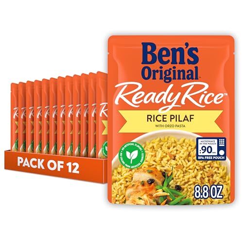 BEN'S ORIGINAL Ready Rice Rice Pilaf Flavored Rice Easy Dinner Side 8.8 Oz Po...