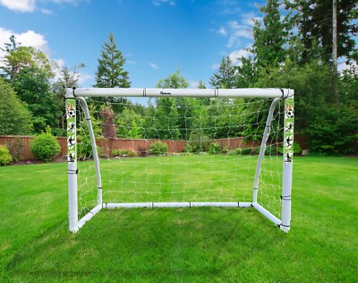 Vallerta  12 X 6 Ft. 62MM Diameter PVC Frame Soccer Goal with 4mm NET
