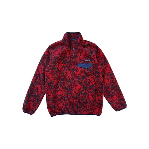 Patagonia WOMENS L/XL Blue Floral Cozy Daze Hoody Full Zip w