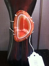 Agate Silver Plated Bracelet