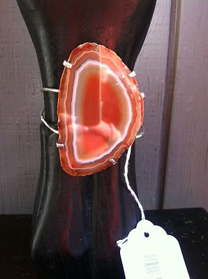 Agate Silver Plated Bracelet