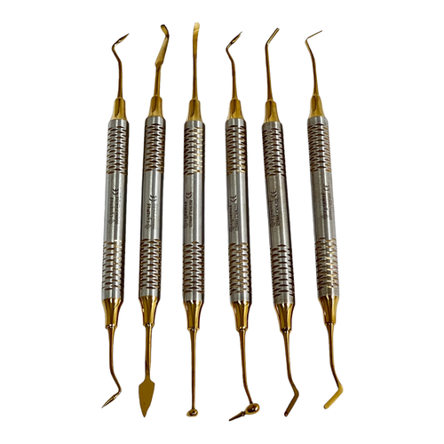 GERMAN Dental Composite Filling Instrument Gold Titanium Coated