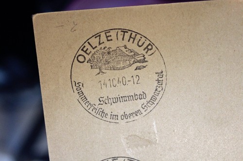 (51) German WW II postcard 10.14.40 Oelze, Thuringia, kind of first day cover. - Picture 4 of 7