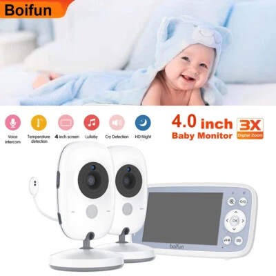 IEGEEK Baby Monitor mit Kamera und Audio, IPS-Bildschirm LCD-Display Video-Baby-Monitor