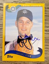 AARON SELE Signed 2002 Topps #15 Seattle Mariners Card Autograph