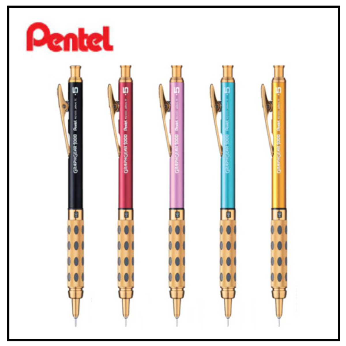 NEW Pentel Graphgear 1000 Limited 2018 gold mechanical pencil 0.5