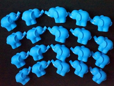 floating rubber elephants