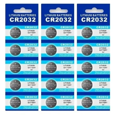 15x CR2032 3V LITHIUM CELL Button BATTERY 2032 Batteries Car Key Toy AU - image 1 of 4