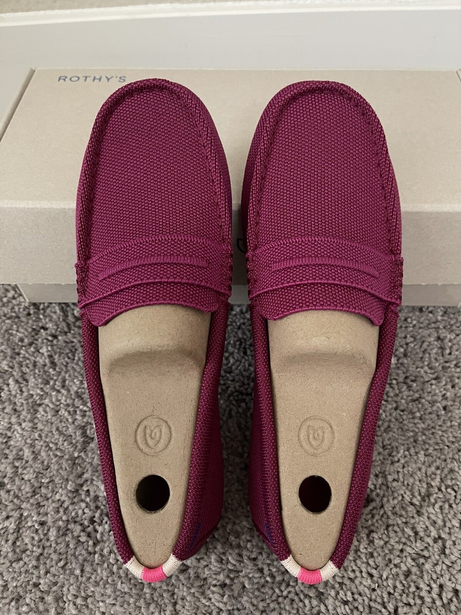 BRAND NEW ROTHY'S THE DRIVER RASPBERRY DRIVING SHOES LOAFERS BRAND NEW ROTHY'S THE DRIVER RASPBERRY DRIVING SHOES LOAFERS
