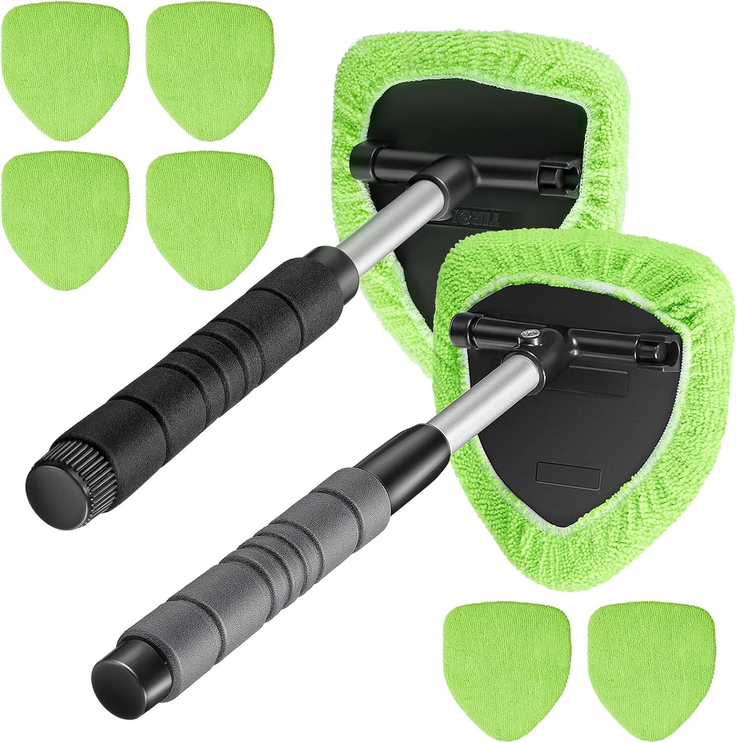 Frienda 2 Sets Windshield Cleaning Tool Car Window Cleaner with Green