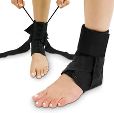 VIVE Lace Up Ankle Brace Support – Stabilizer for Sprains & Injury Recovery