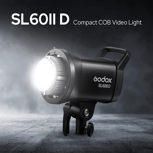 Godox SL60IID 5600K Lampada Video Luce LED+95CM Griglia Softbox+2m Kit Supporto UK - Foto 3 di 12