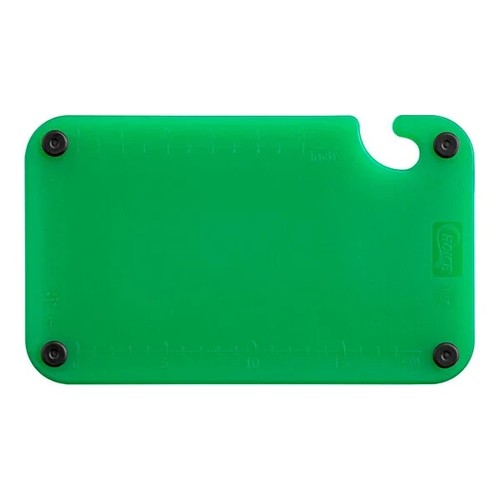 Tabla de cortar de polietileno verde de 10"" x 6"" x 3/8"" - Listada por NSF y libre de BPA - Imagen 3 de 9