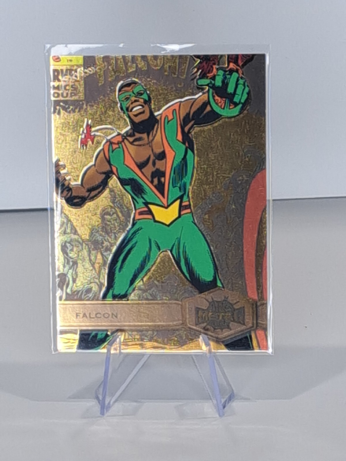 2022 Marvel Metal Universe Spider-Man Gold Fx 126 Falcon
