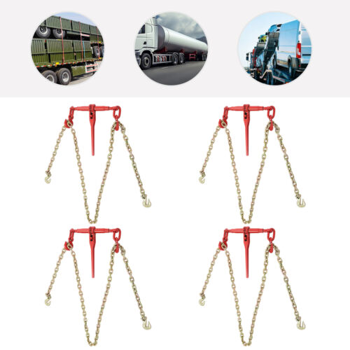 Carpeta de cadena de carga de 4 piezas 6000 lb de alta resistencia industrial remolque trinquete cadena aglutinante - Imagen 12 de 18