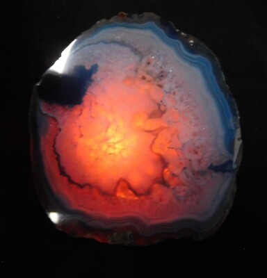 NIGHT LIGHT #11 - Brazilian Agate Stone Slice - Childs Bedroom, Hallway, Kitchen