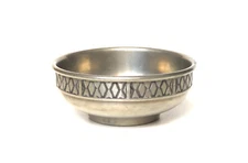 Vintage Selandia Norway Pewter Bowl, Diamond Pattern, 5 1/4” Dia.