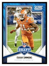 2020 Score #NFL-19 Isaiah Simmons NFL Draft Gold Zone #/50