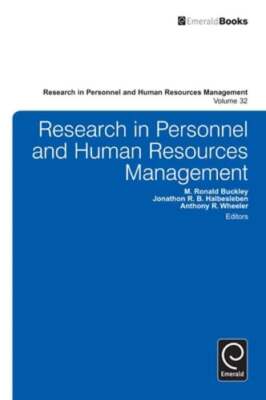 Research in Personnel and Human Resources Management by M Ronald Buckley: Used