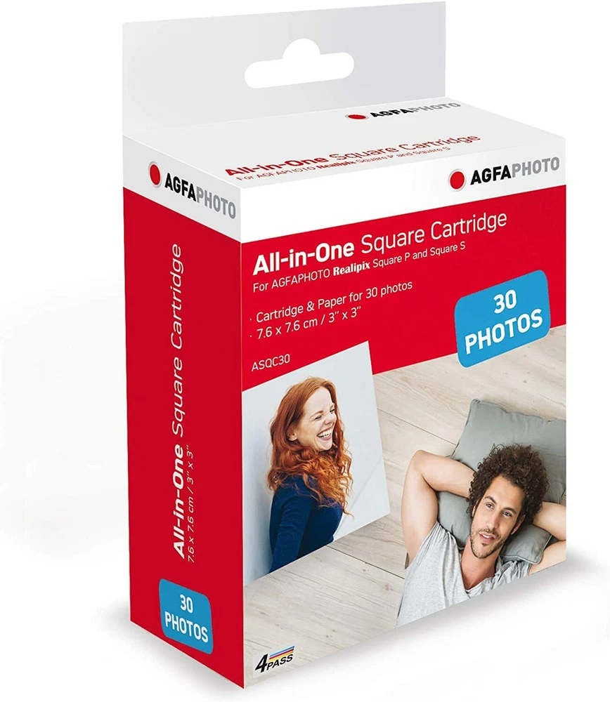 Agfaphoto Photo Printer & Instant Camera Cartridges, All-in-One Paper & Ink