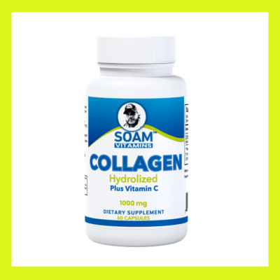 COLLAGEN HYDROLYZED SOAM - Anti-Aging + Vit C - Skin - 60 Cap
