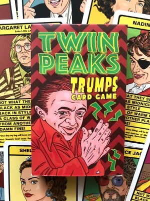 GAZOO TWIN PEAKS 'Trumps' Card Game (David Lynch, Log Lady, Dale Cooper, Killer Bob)